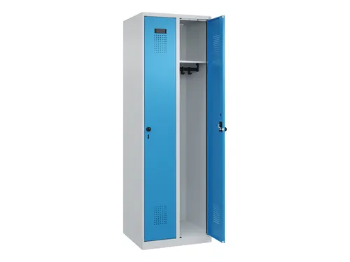 locker,HxBxD 1850x600x500mm,2vak,vak B 300mm,draaigrendel