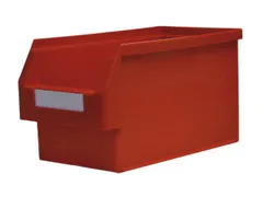 Magazijnbakken Pe Hxbxd 200X200X350/300Mm Rood