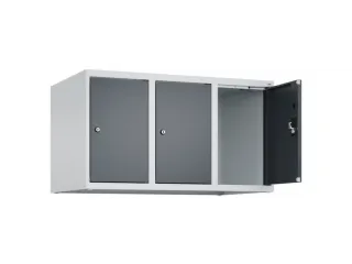 opzetkast,v. locker,3vak.,vak B 300mm,HxBxD 500x900x500mm,cilinderslot - 1
