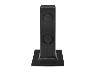 vloerbarrière,paal,v. binnen,HxBxD 250x70x70mm,staal,zwart - 1