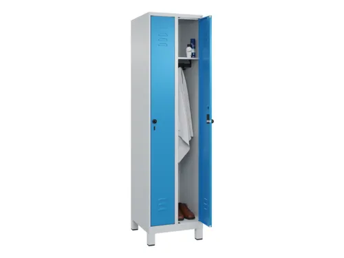 locker,HxBxD 1950x500x500mm,2vak,vak B 250mm,draaigrendel,voeten