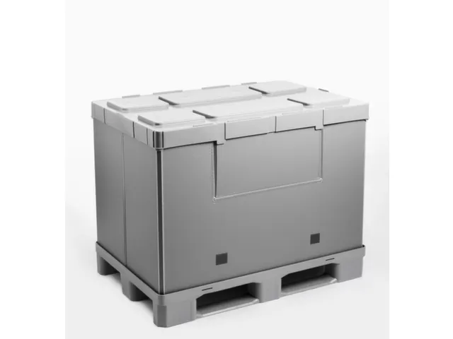 Vouwbare Palletbox Pp/pe Hxlxb 940X1200X1000Mm 850L 3Sledepoten