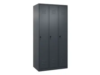 locker,HxBxD 1850x900x500mm,3vak,vak B 300mm,draaigrendel - 1