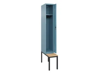 locker met bank,HxBxD 2120x300x815mm,1vak,vak B 300mm,cilinderslot - 1