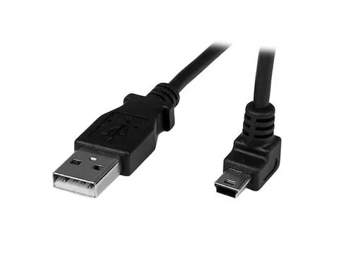 1m mini USB-kabel A-naar-mini-B met opwaartse hoek