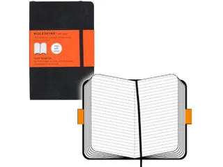 Notitieboek Moleskine pocket 90x140mm lijn soft cover zwart - 5