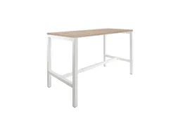Domino Basic statafel 140x80cm 110cm Robson Eik 25mm Wit