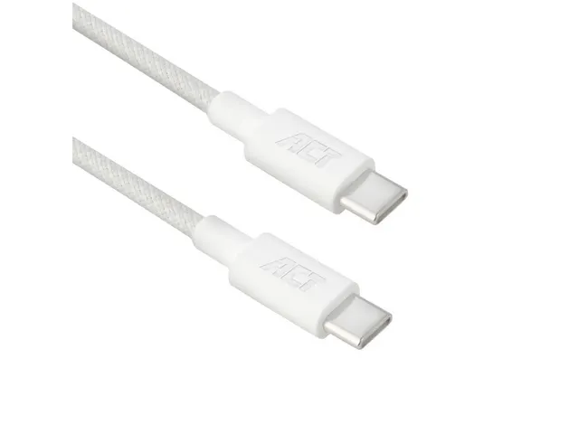 Kabel ACT 2.0 USB-C 60W 1 meter wit