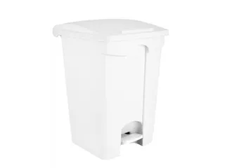 Contitop,afvalbak met pedaal 45L wit/VE:3 - 1