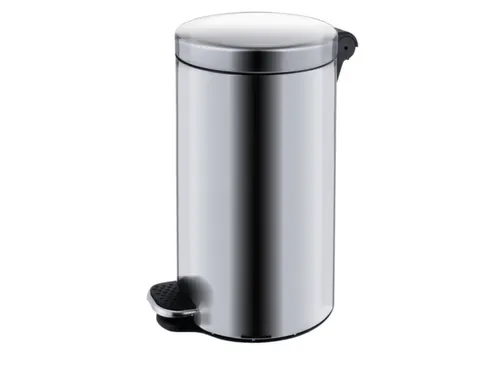 RVS pedaalemmer,30l,HxØ 650x300mm,binnenbak kunststof,romp mat