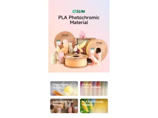 eSUN 3D printer Filament PLA-UV Color Change 1,75 mm Paars 1kg - 3