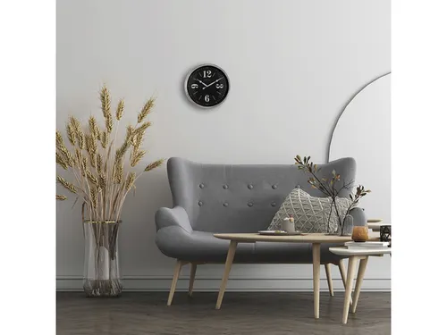Landelijke wandklok - 39cm - Stille klok - Wit/ ZIlver - NeXtime "Clas