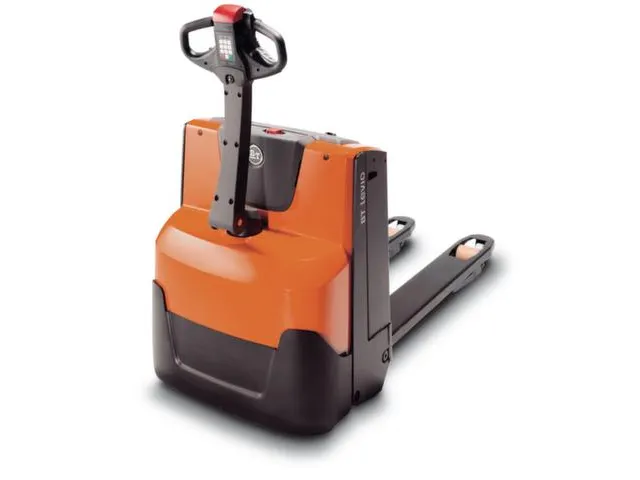 transpalette,force 1400kg,fourche L 1150mm,roue entraîn. PU