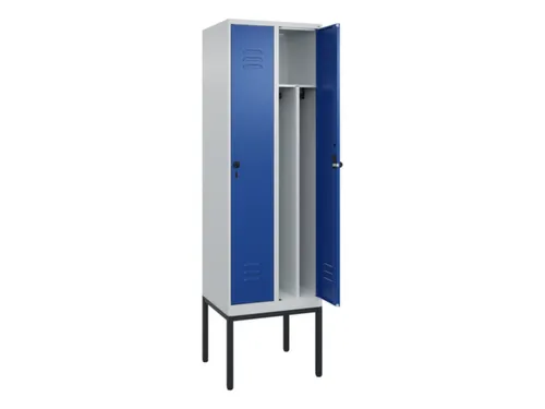 locker voor scheiding van kleding,HxBxD 2120x600x500mm,2vak