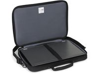 Clamshell laptoptas, laptops 15,6 inch, zwart