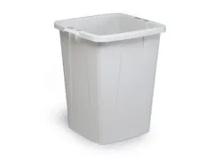 Vierkante Afvalbak Durabin 90 Liter Grijs