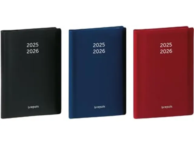 schoolagenda Student Seta zwart-blauw-bordeaux 7dag/1pagina 2025-2026