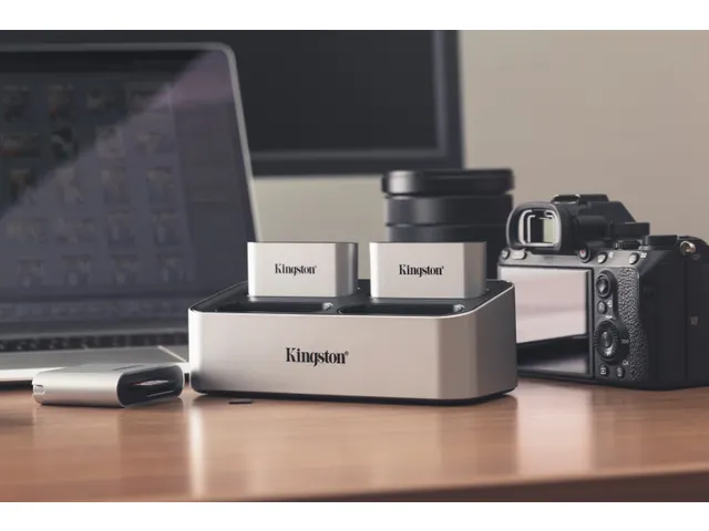 USB3.2 Gen1 Workflow microSDHC/SDXC UHS-II kaartlezer met twee sleuven