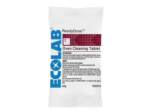 Nettoyant pour four Ecolab ReadyDose boîte de 50 sachets de 60g
