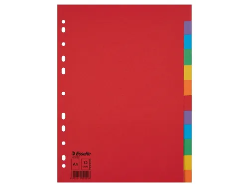 Tabblad Esselte A4 11-Gaats Karton 12-Delig Zonder Voorblad