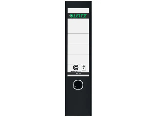 Ordner Leitz 1080 A4 80mm gewolkt zwart 100% gerecycled karton