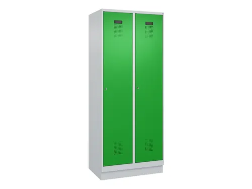 locker,HxBxD 1950x800x500mm,2vak,vak B 400mm,cil.-slot,sokkel