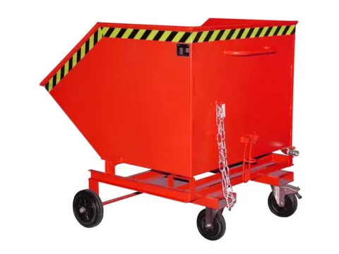 Kiepwagen voor spaanders,HxLxB 1290x1420x1340mm,1m³,draagverm. 300kg