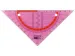 Geodriehoek Aristo GEOflex 14cm flexibel Neon roze