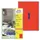 Gekleurde Etiketten Avery Zweckform 210x297mm A4 Rood 100 stuks