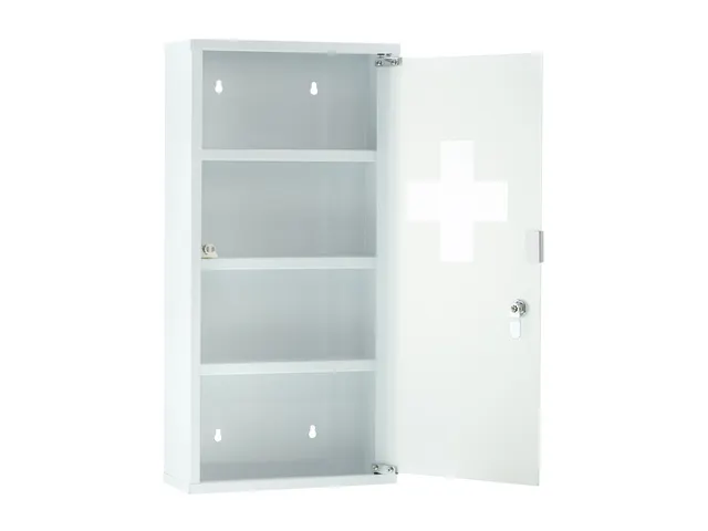 EHBO kast First Aid Only leeg 12x30x60 cm wit