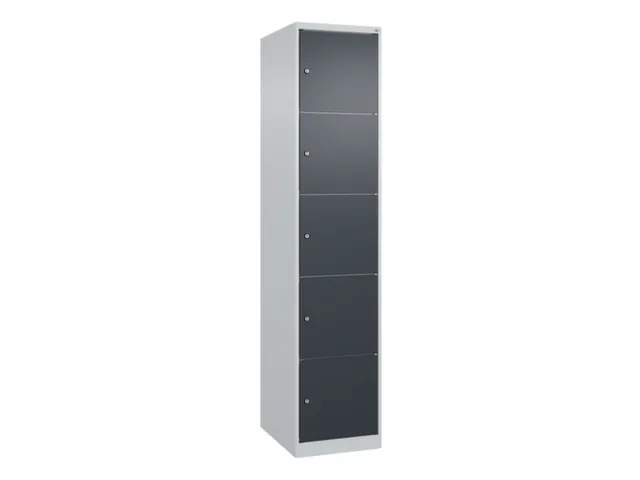 lockerkast,HxBxD 1850x400x500mm,1x5vakken,vak B 400mm,cil.-slot