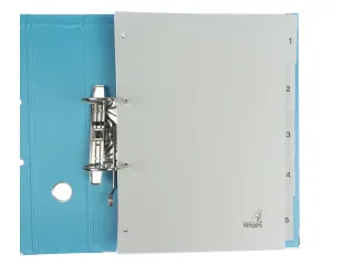 Tabblad ECO Kangaro A4 cijfers 180 grams grijs karton 4-gaats 5-delig - 5