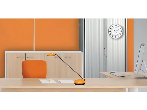 Wandklok Unilux Attraction Ø 22cm lichtgrijs/wit