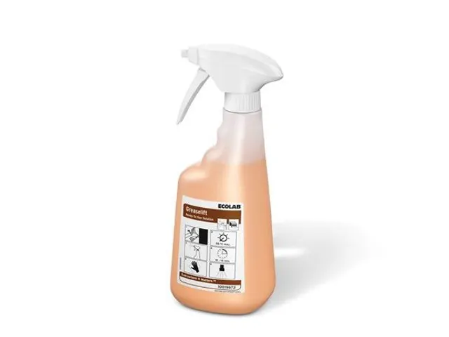 Ecolab voorbedrukte Flacon Greaselift 650ml excl. sproeikop 6 stuks
