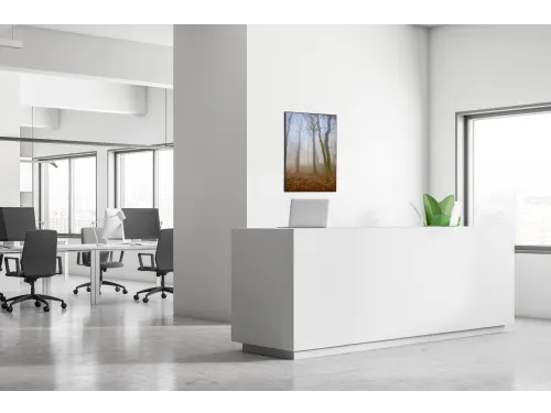 Wanddecoratie Textiel Set 40x40cm Herfst Mist
