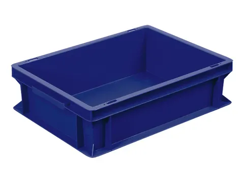 Euronorm Stapelkrat 120x400x300mm 11liter Gesloten Blauw