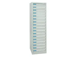 ladekast,HxBxD 1800x500x500mm,17lade(n),centr. vergrendeling