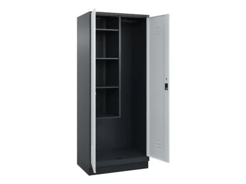 schoonmaakkast,HxBxD 1850x600x500mm,links 4vakken