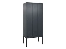 locker,HxBxD 2120x900x500mm,3vak,vak B 300mm,cil.-slot,voetonderstel