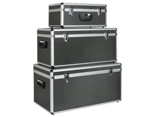 Set aluminium transportboxen,25/65/100l,antraciet - 1