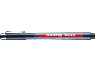 Fineliner edding 1800 zwart 0.5mm - 4