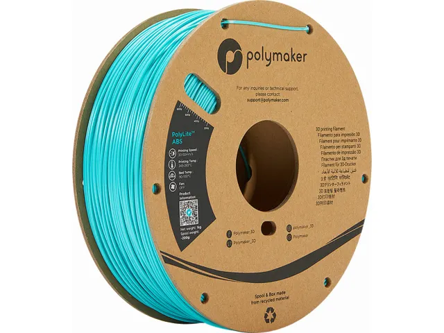 Polymaker PolyLite ABS filament 1,75 mm Turquoise 1kg