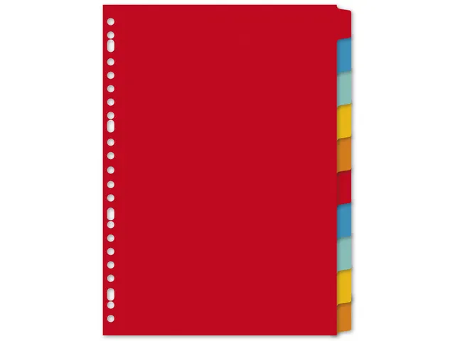 Tabblad Kangaro A4 blanco karton 10-delig 23-gaats krimp a 5 sets