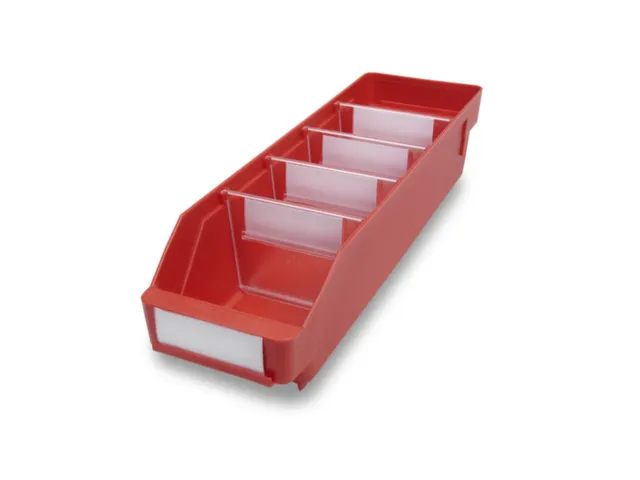 Stellingbakken Pp Hxbxd 95X120X400Mm Rood