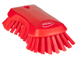 Vikan Hygiene extra grote handborstel extra harde vezels 230mm Rood