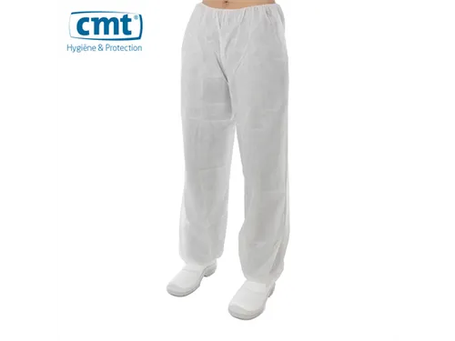 Pp Non Woven Broek Wit Uni-size 100 Stuks