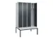 locker voor scheiding van kleding,HxBxD 2120x1200x815mm,4vak