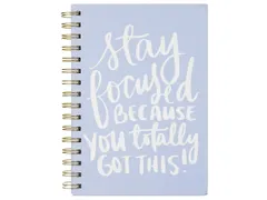 Notitieboek Èccolo DL spiraal Stay Focused lijn ca.15x20cm 80 gr. 256