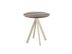 bistrotafel,HxØ 730x700mm,rond,4voeten zandkleuren