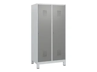 schoollocker,HxBxD 1630x800x500mm,2vak,vak B 400mm,cil.-slot,voeten - 2